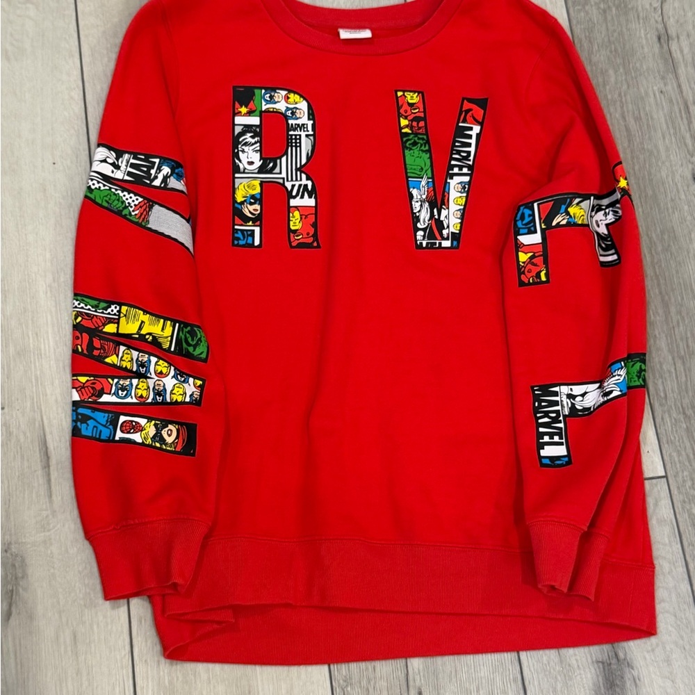Marvel Hot Tooic Red Graphic Sweatshirt 1X